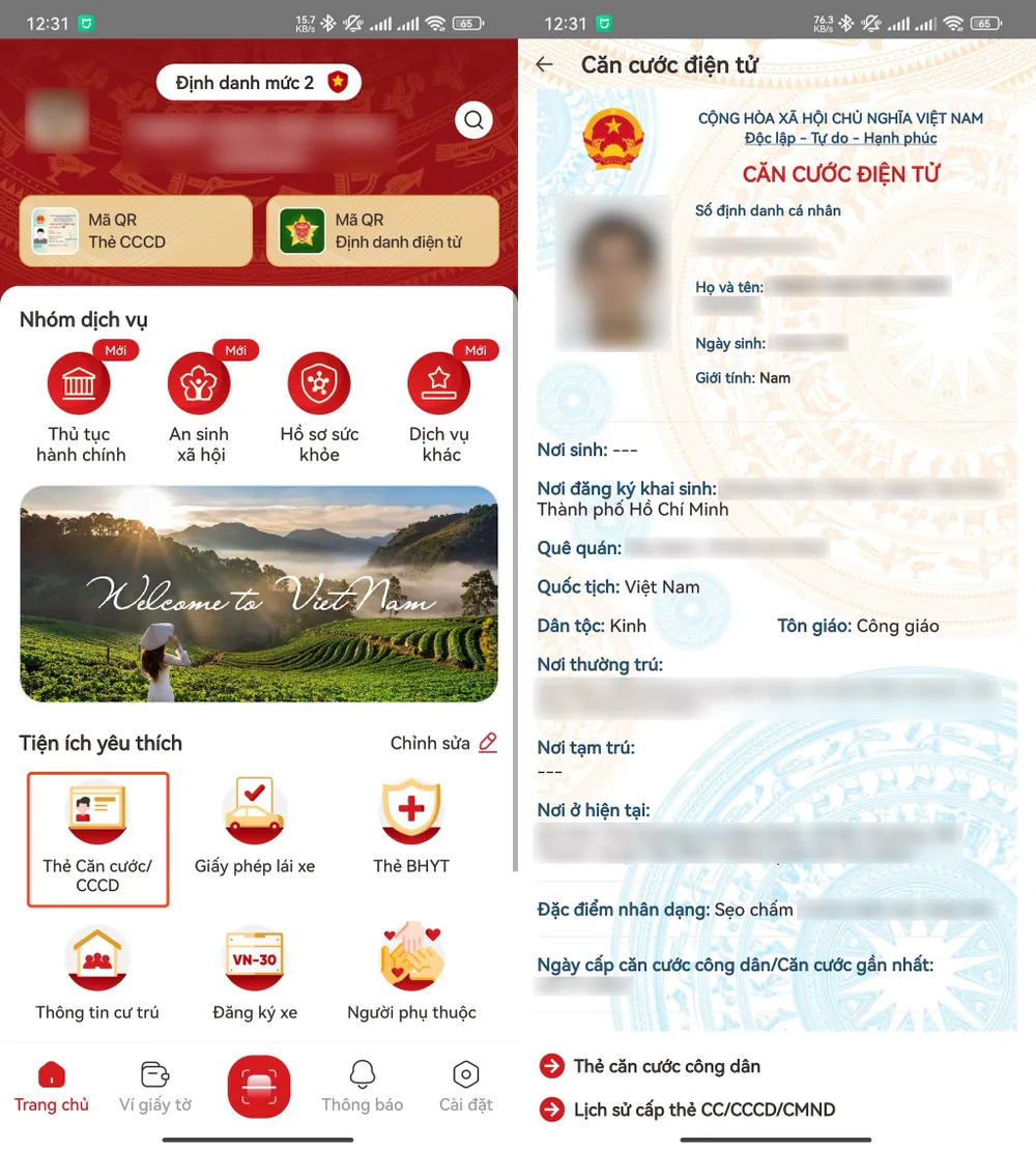 Căn cước điện tử đã có mặt trên ứng dụng VNeID. Ảnh: MINH HOÀNG cach-xuat-trinh-can-cuoc-dien-tu-tren-ung-dung-vneidjpg-6543.jpeg