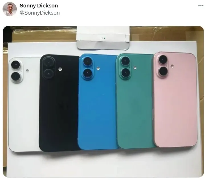 Tin công nghệ 31-7: Rò rỉ thiết kế và màu sắc của iPhone 16. Ảnh: Sonny Dickson Tin công nghệ 31-7: Rò rỉ thiết kế và màu sắc của iPhone 16. Ảnh: Sonny Dickson