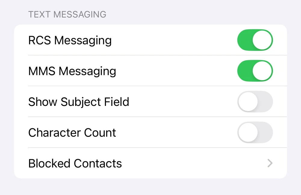 Bật tính năng nhắn tin miễn phí RCS trên iPhone. Ảnh: 9to5mac