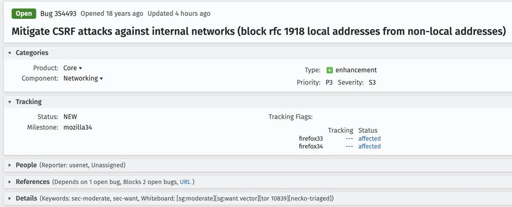 Lỗ hổng được phát hiện từ 18 năm trước trên các trình duyệt web. Ảnh chụp màn hình Lỗ hổng được phát hiện từ 18 năm trước trên các trình duyệt web. Ảnh chụp màn hình
