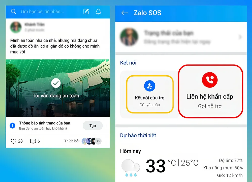 Tin công nghệ 10-9: Zalo bật tính năng SOS hỗ trợ khẩn cấp người dân bị ảnh hưởng bởi bão số 3.