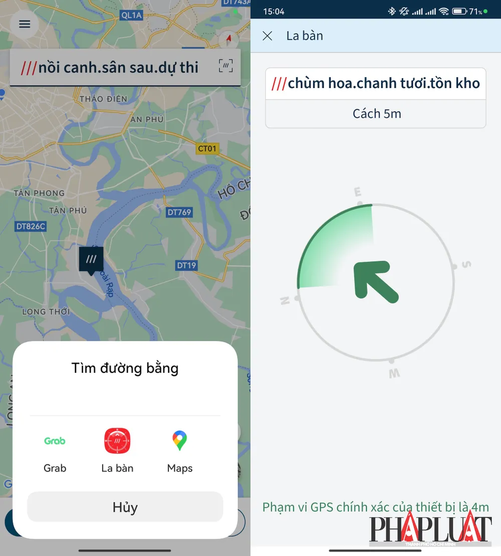 Đội cứu hộ có thể dựa vào từ khóa để tìm đến vị trí của bạn chính xác hơn. Ảnh: MINH HOÀNG