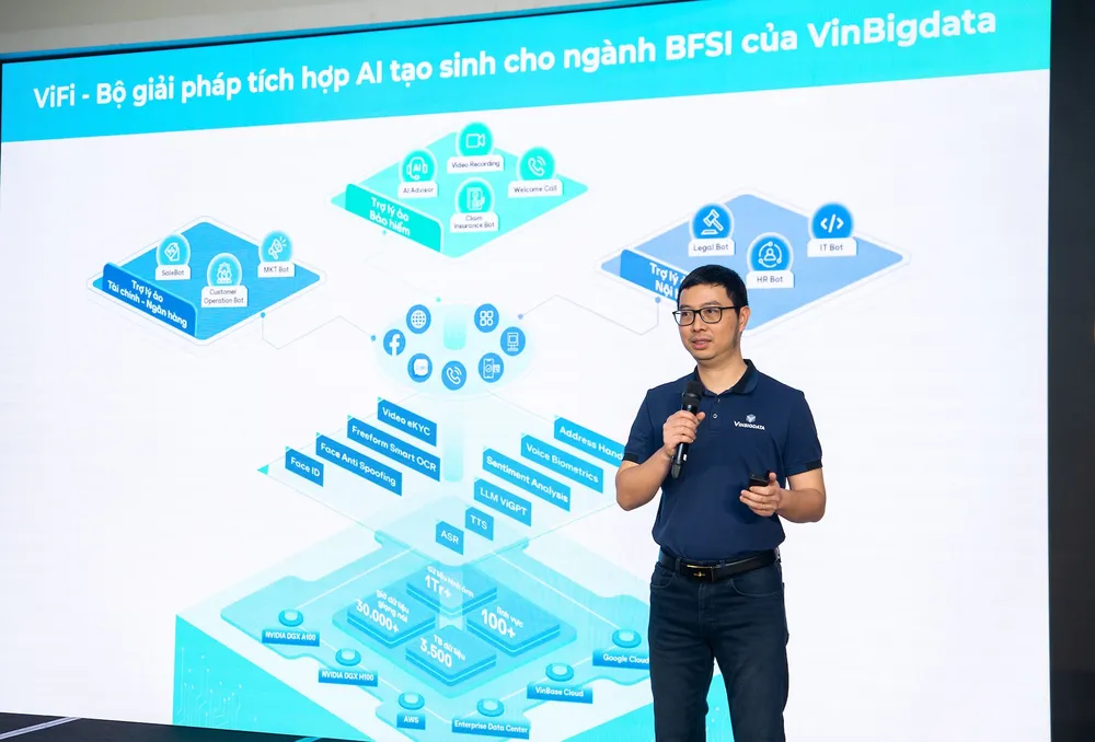 TS. Đào Đức Minh, Tổng Giám đốc Công ty Cổ phần VinBigdata chia sẻ về bộ giải pháp AI ViFi TS. Đào Đức Minh, Tổng Giám đốc Công ty Cổ phần VinBigdata chia sẻ về bộ giải pháp ViFi