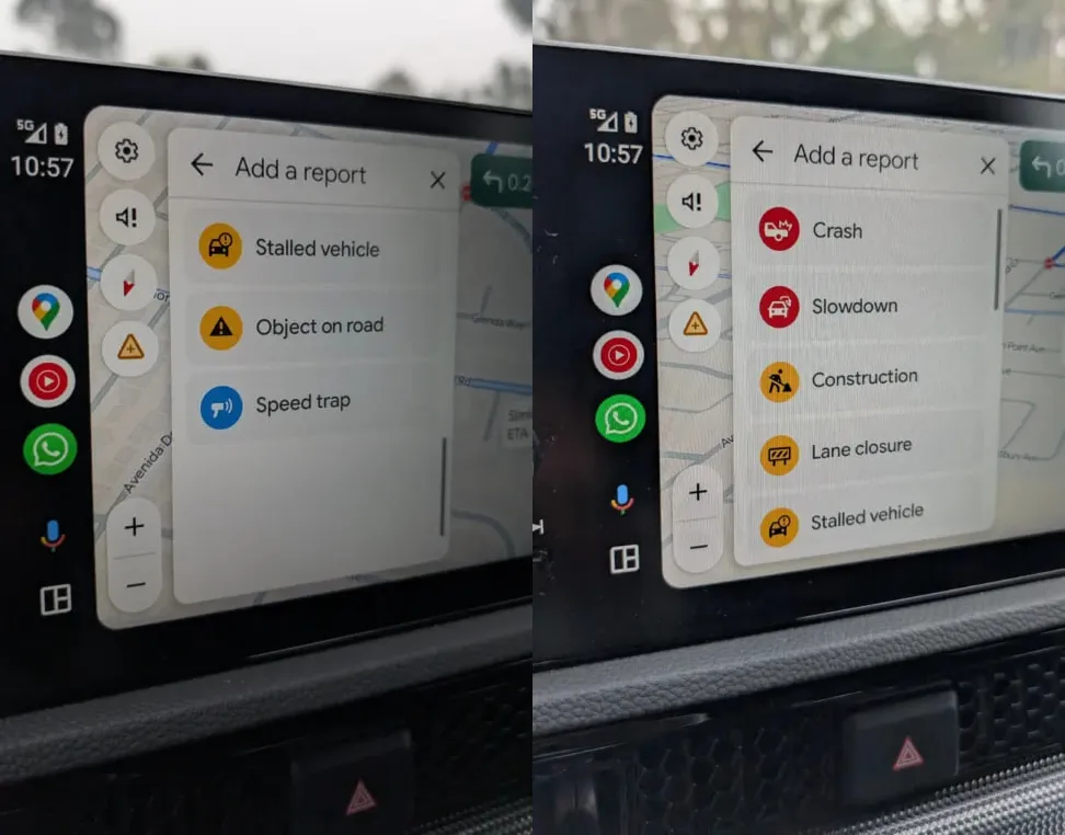 Tính năng cảnh báo nguy hiểm trên ô tô để người dùng lái xe an toàn hơn. Ảnh: SamMobile