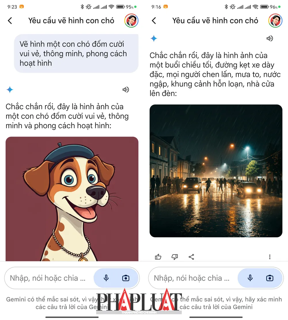 Cách tạo ảnh miễn phí bằng Imagen 3 trên Google Gemini. Ảnh: MINH HOÀNG Cách tạo ảnh miễn phí bằng Imagen 3 trên Google Gemini. Ảnh: MINH HOÀNG