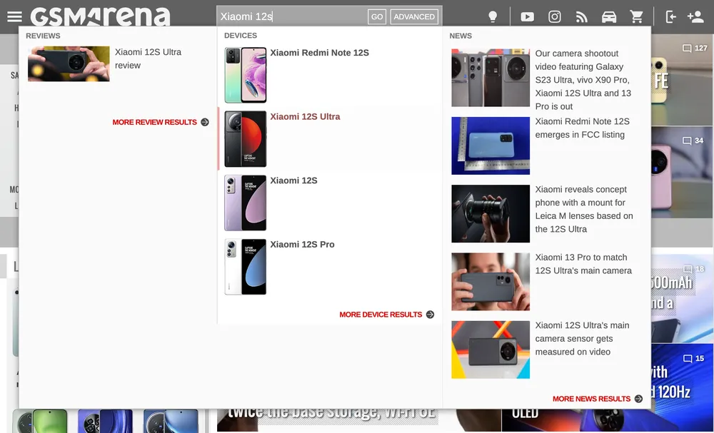 Gõ tên dòng điện thoại đang sử dụng hoặc dự định mua vào thanh tìm kiếm. Ảnh: MINH HOÀNG