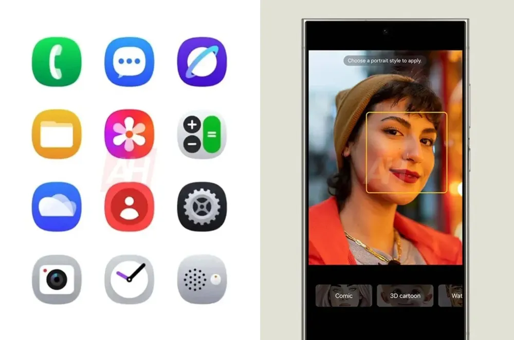 Biểu tượng ứng dụng gốc của Samsung trên One UI 7.0.