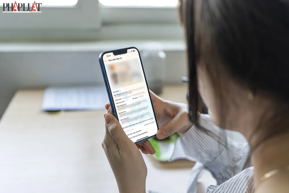 Căn cước điện tử trên ứng dụng VNeID. Ảnh: MINH HOÀNG Căn cước điện tử trên ứng dụng VNeID. Ảnh: MINH HOÀNG