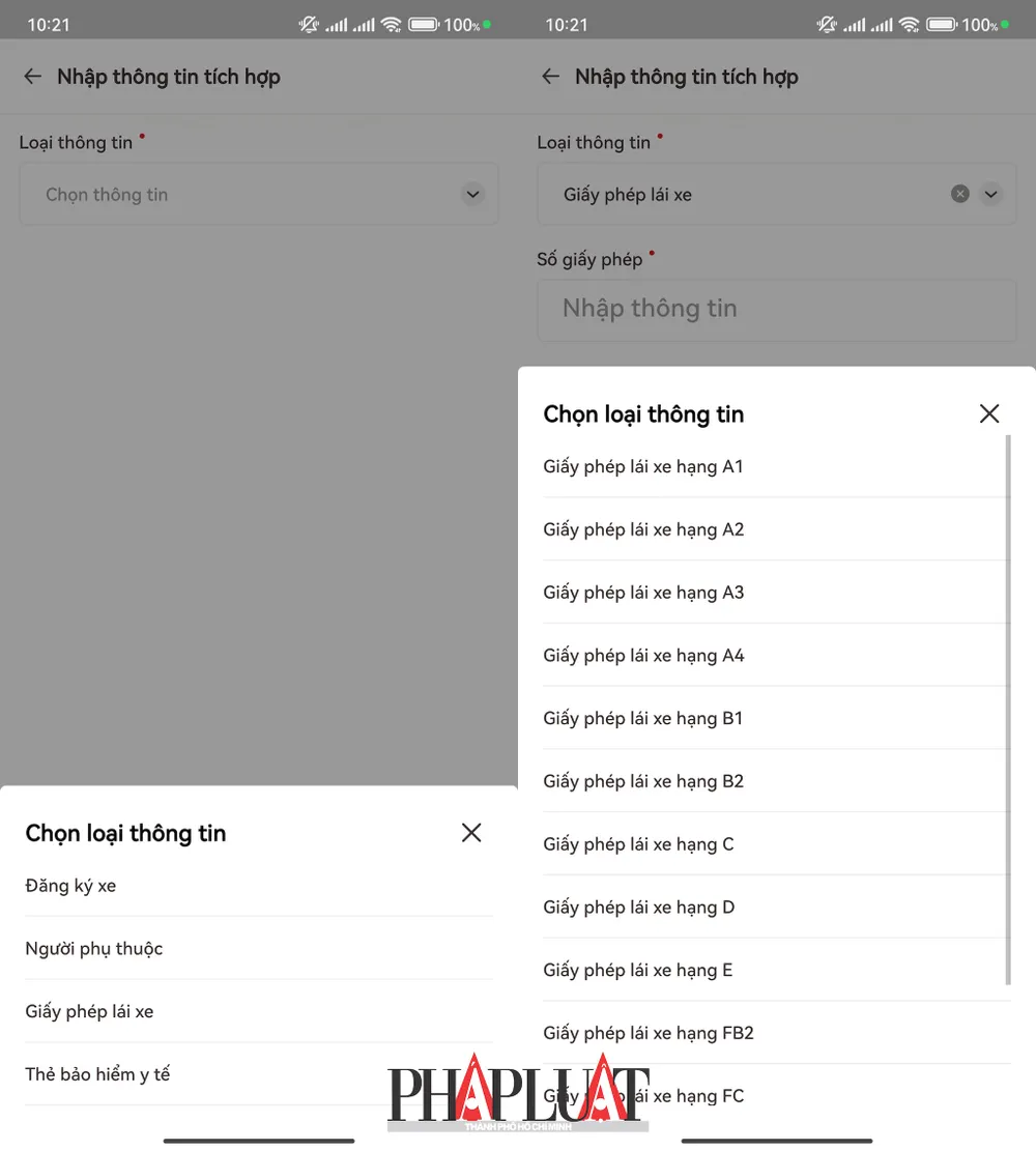Thêm giấy tờ xe vào ứng dụng VNeID để thuận tiện hơn khi tham gia giao thông. Ảnh: MINH HOÀNG