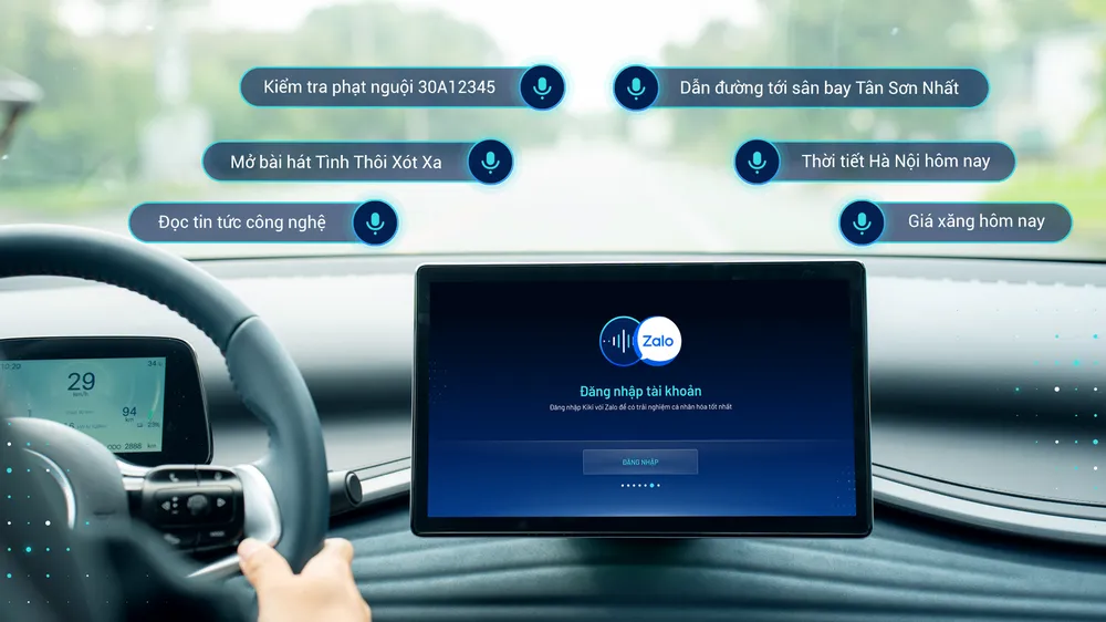 Kiki Auto được bổ sung tính năng cảnh báo tốc độ khi lái xe.