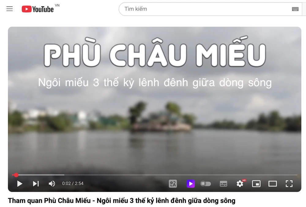 Chỉnh sửa URL của YouTube. Ảnh: TIỂU MINH Chỉnh sửa URL của YouTube. Ảnh: TIỂU MINH