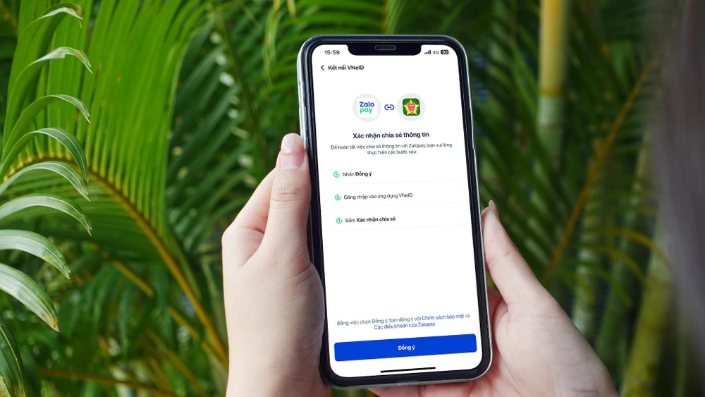 Đẩy mạnh việc xác thực thông tin, thanh toán số trên ứng dụng VNeID. Ảnh: Zalopay Đẩy mạnh việc xác thực thông tin, thanh toán số trên ứng dụng VNeID.