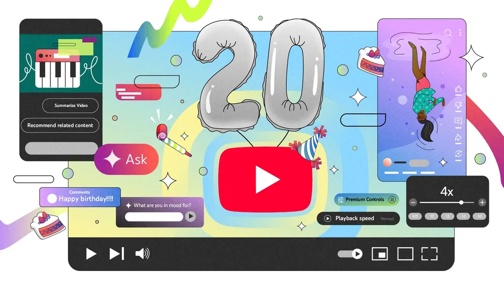 Tin công nghệ 24-4: YouTube kỉ niệm 20 năm bằng loạt tính năng mới. Tin công nghệ 24-4: YouTube kỉ niệm 20 năm bằng loạt tính năng mới.