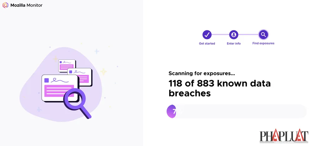 Kiểm tra email có bị rò rỉ hay không. Ảnh: MINH HOÀNG Kiểm tra email có bị rò rỉ hay không. Ảnh: MINH HOÀNG