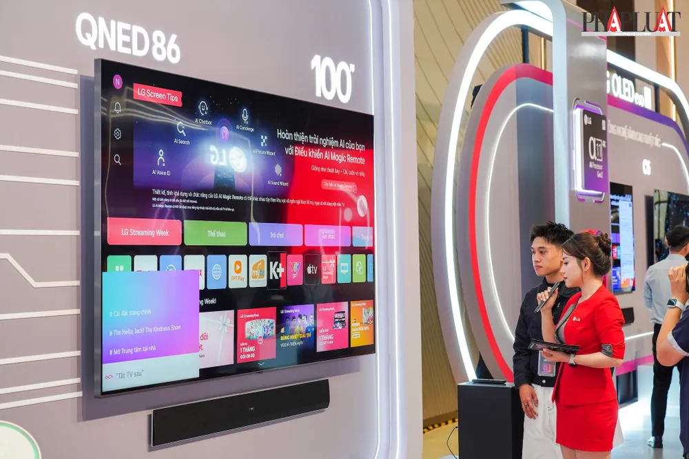 Lựa chọn TV thông minh có kích thước phù hợp với không gian phòng. Ảnh: TIỂU MINH Lựa chọn TV thông minh có kích thước phù hợp với không gian phòng. Ảnh: TIỂU MINH