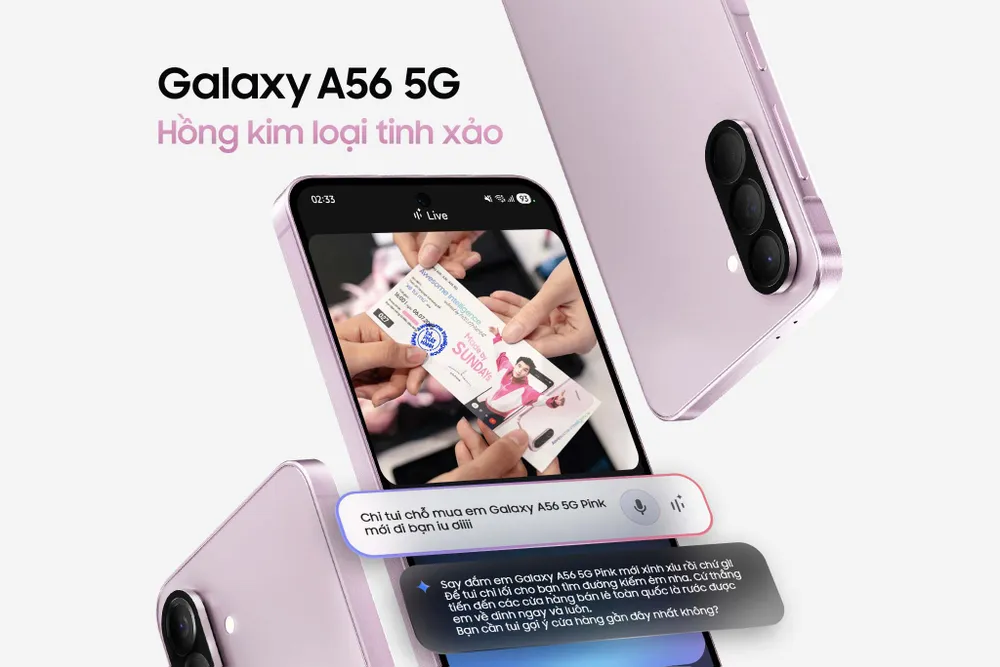 Tin công nghệ 1-7: Samsung Galaxy A56 5G màu hồng lộ diện. Tin công nghệ 1-7: Samsung Galaxy A56 5G màu hồng lộ diện.