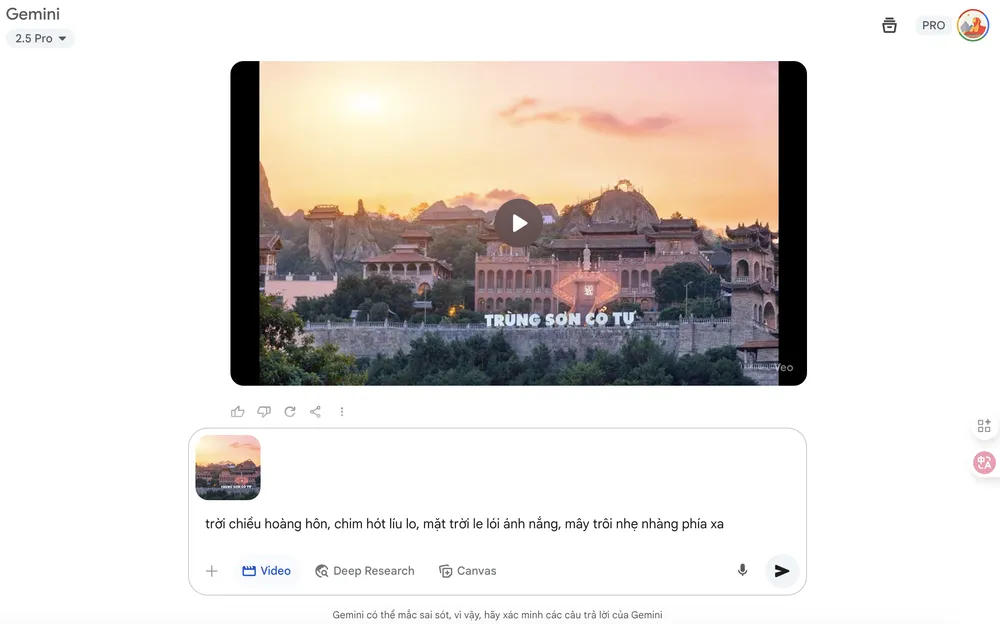 Tin công nghệ 11-7: Cách biến hình ảnh thành video bằng Google Gemini. Ảnh: TIỂU MINH Tin công nghệ 11-7: Cách biến hình ảnh thành video bằng Google Gemini. Ảnh: TIỂU MINH