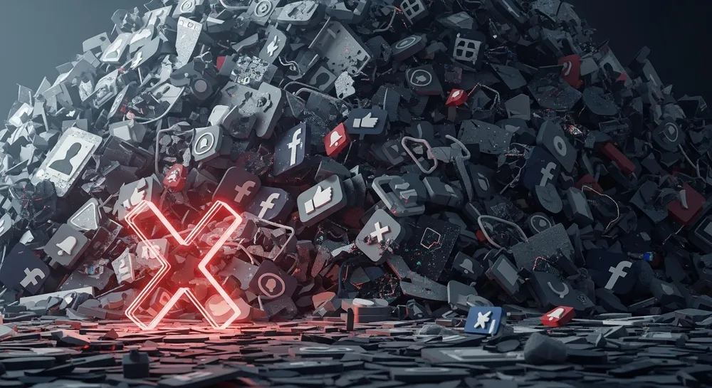 Nhiều tài khoản Facebook giả mạo đã bị xóa từ đầu năm đến nay. Ảnh minh họa: AI