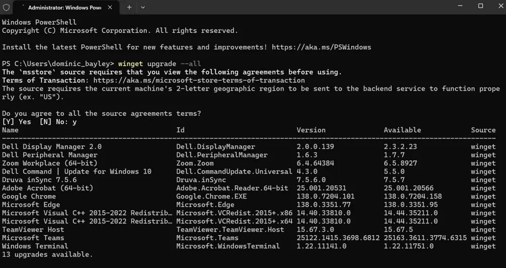 Tin công nghệ 23-7: Cách cập nhật mọi ứng dụng Windows chỉ với một dòng lệnh. Ảnh: Dominic Bayley/Foundry