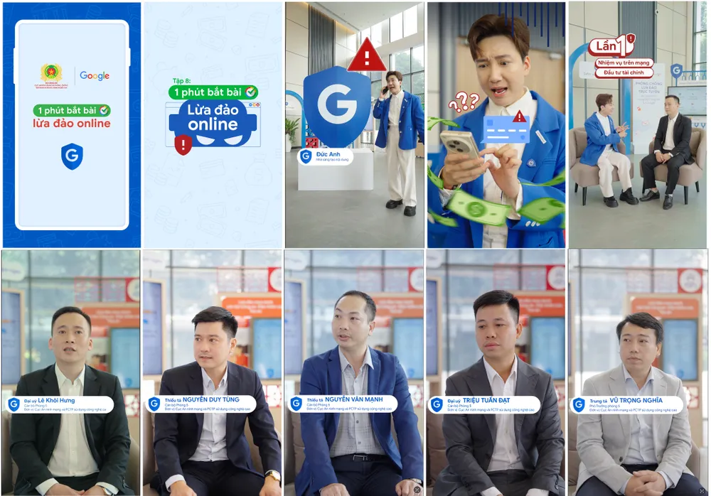 Các video cảnh báo những chiêu trò lừa đảo trực tuyến và cách phòng tránh. Ảnh chụp màn hình