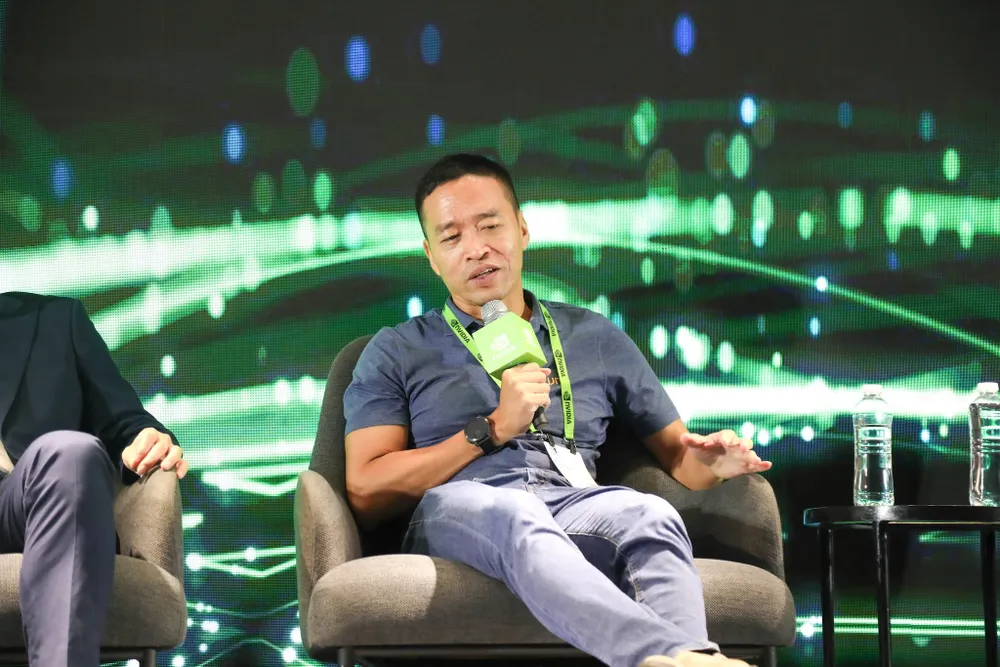 Ông Lê Hồng Minh, Chủ tịch VNG tại sự kiện NVIDIA AI Day Ho Chi Minh City 2025.