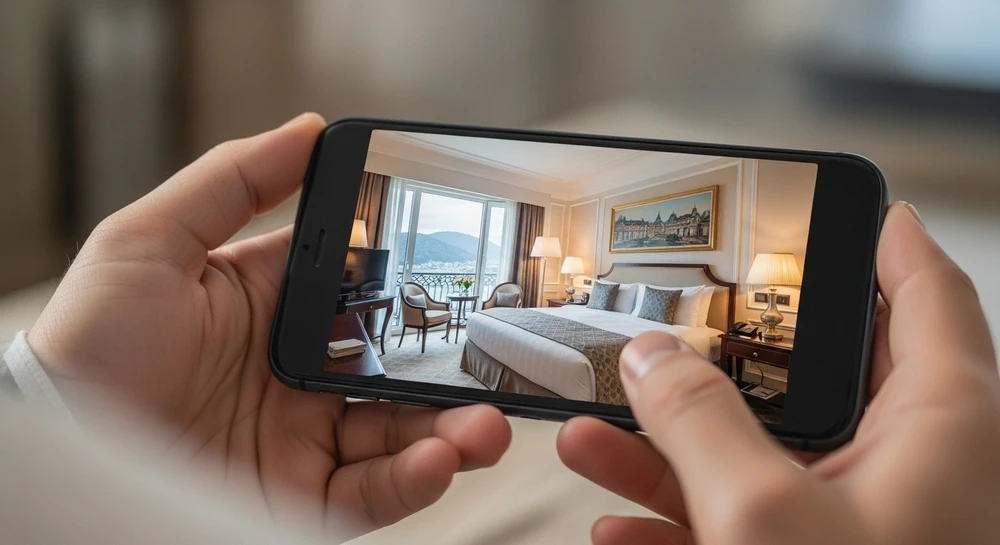 Cảnh giác các yêu cầu chuyển tiền gấp khi đặt phòng du lịch cuối năm. Ảnh: AI