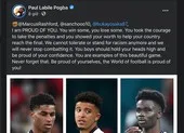 Pogba đả kích nạn phân biệt chủng tộc nhắm vào các đồng đội MU