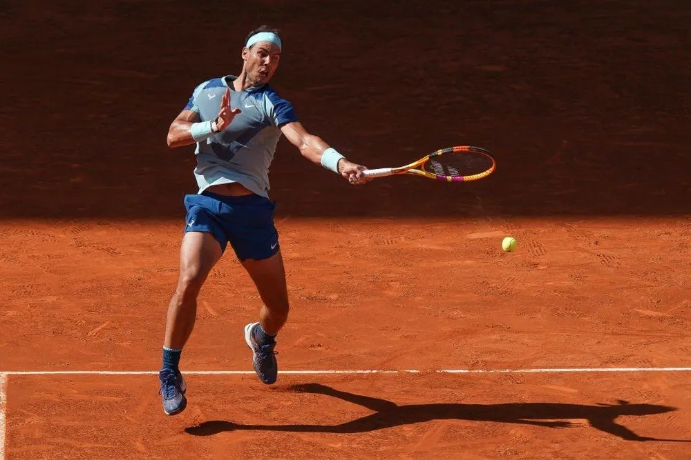 Nadal giành quyền vào trận tứ kết Masters 1000 thứ 99 trong sự nghiệp. ẢNH: GETTY Nadal giành quyền vào trận tứ kết Masters 1000 thứ 99 trong sự nghiệp. ẢNH: GETTY