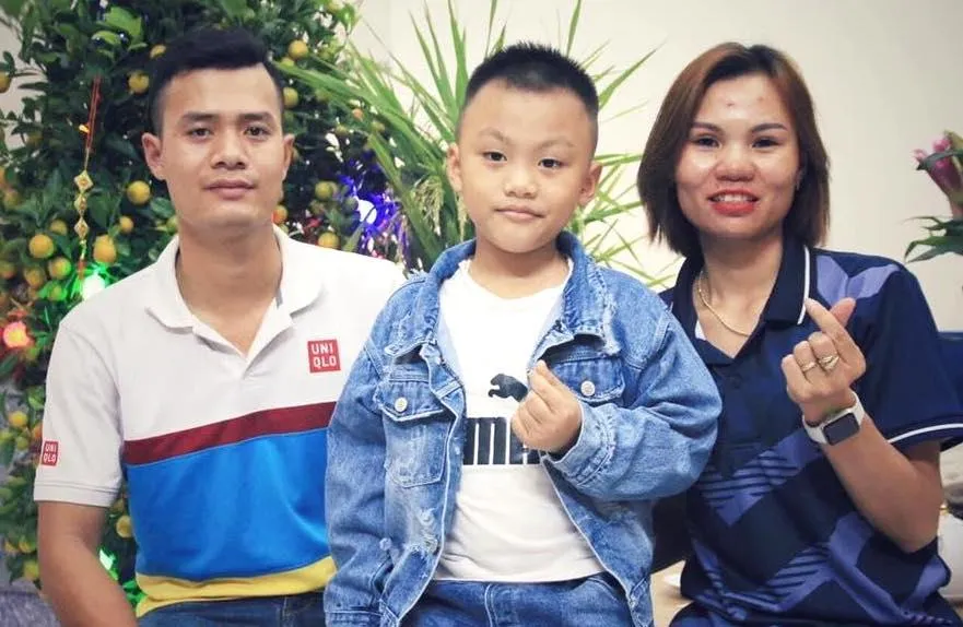 Quỳnh luôn yên tâm khi có chồng chu toàn việc chăm sóc con trai mỗi khi cô đi tập luyện, thi đấu xa nhà.