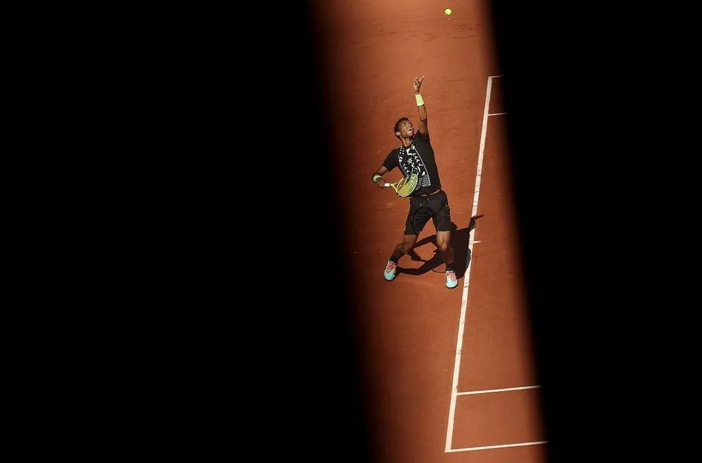 Tay vợt 21 tuổi người Canada thi đấu thăng hoa sau quá trình hợp tác với HLV Toni Nadal. Ảnh: GETTY