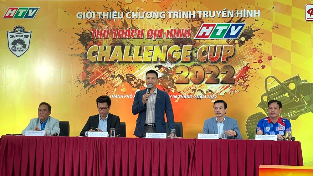 Ông Thái Thành Chung phát biểu tại buổi họp báo. Ảnh: MQ