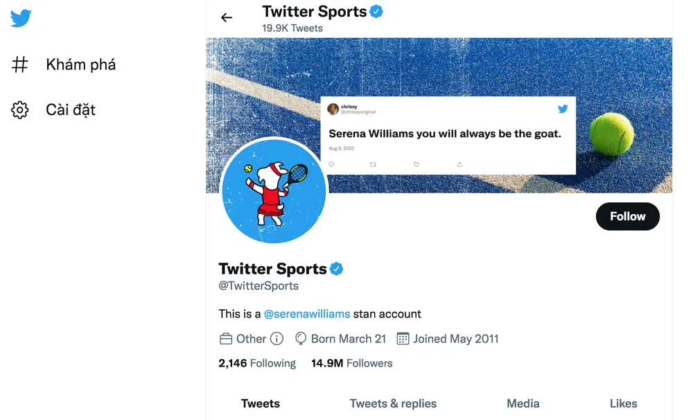 Mạng xã hội Twitter ăn theo trào lưu khi tung ra biểu tượng con dê - GOAT. Ảnh: CMH