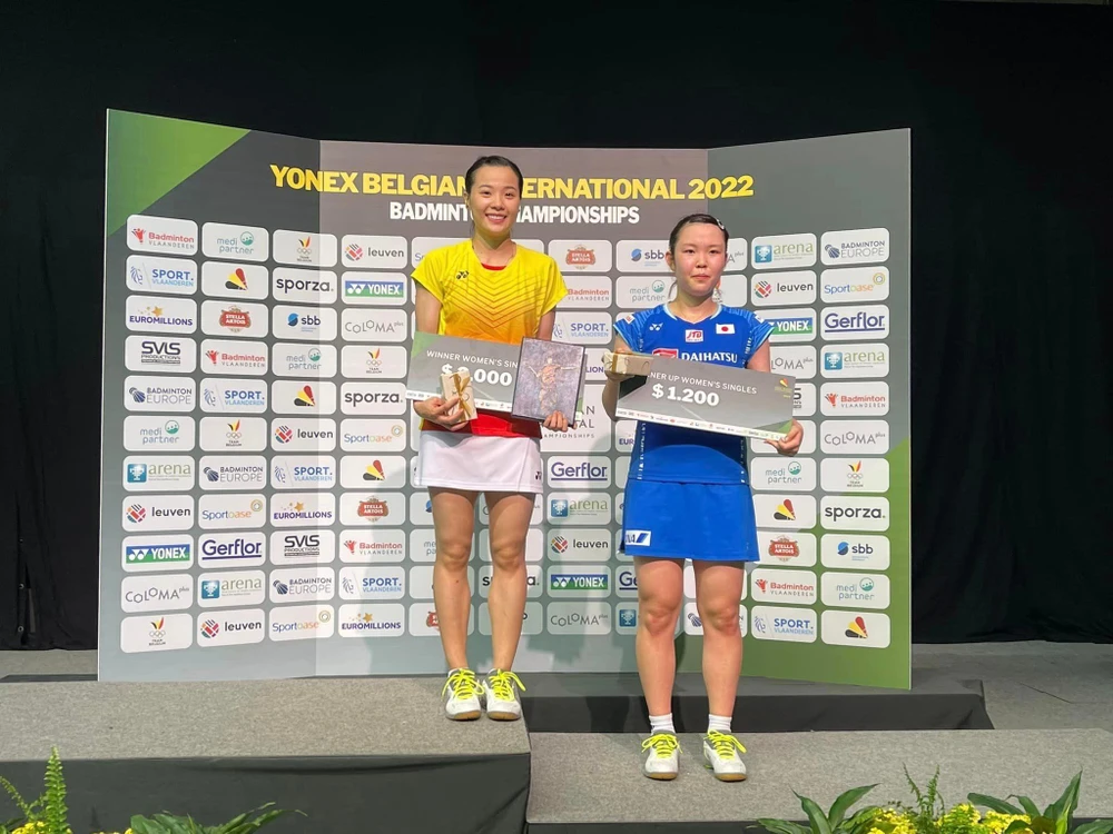 Thùy Linh vô địch giải quốc tế Bỉ. Ảnh: NVCC
