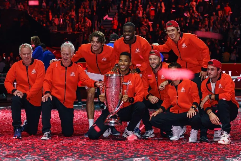 Team Thế giới bên cúp vô địch Laver Cup. Ảnh: GETTY