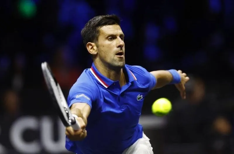 Đau cổ tay khiến Djokovic không đạt được kết quả như mong đợi. Ảnh: REUTERS