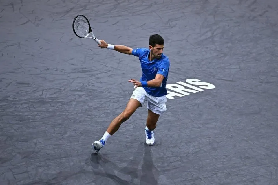 Djokovic thi đấu thăng hoa tại Paris Masters. Ảnh: GETTY
