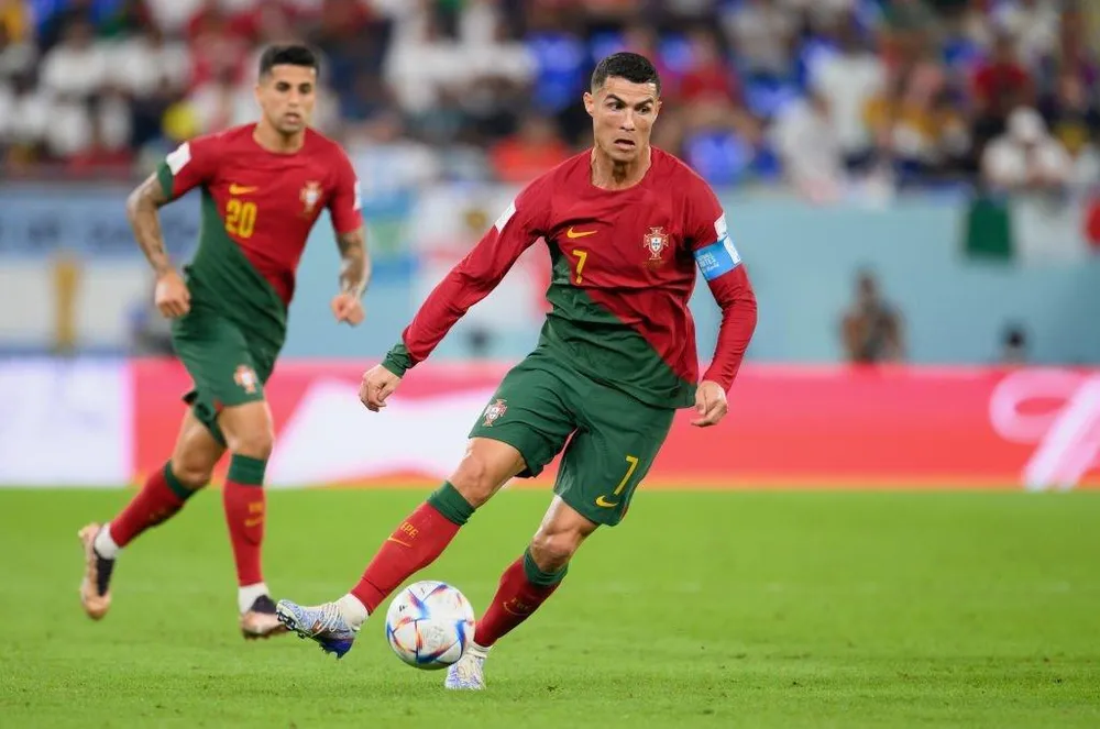 Ronaldo trong màu áo tuyển Bồ Đào Nha tại World Cup 2022. Ảnh: GETTY Ronaldo trong màu áo tuyển Bồ Đào Nha tại World Cup 2022. Ảnh: GETTY