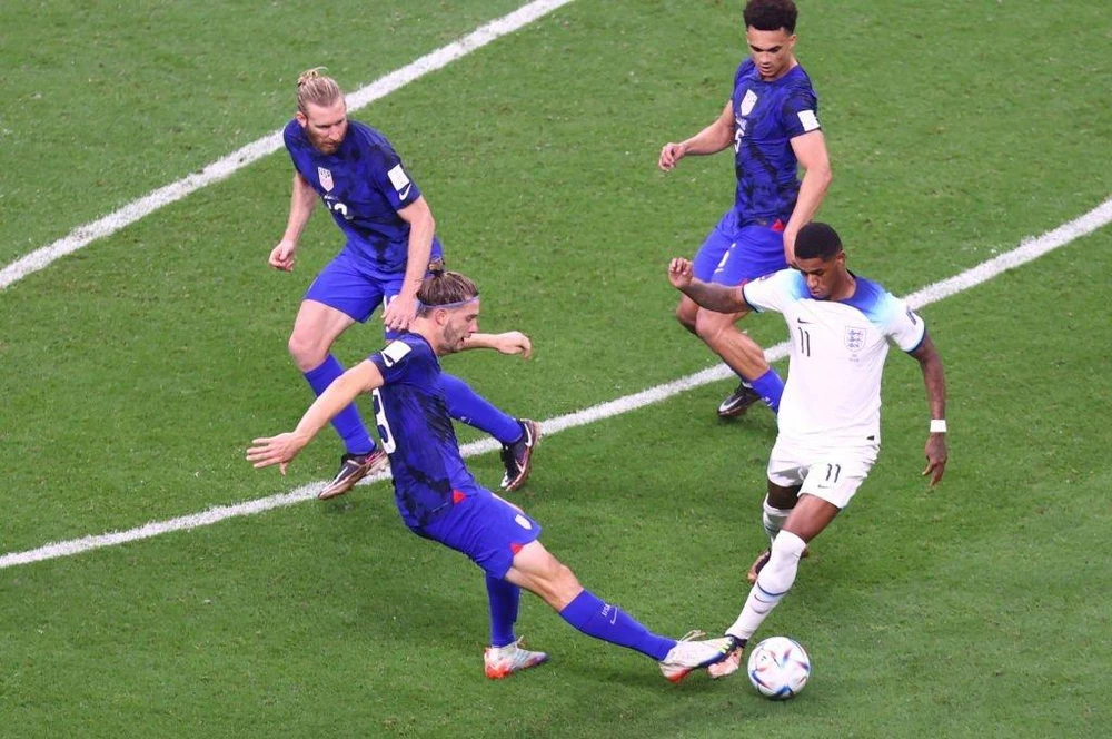 Chỉ với 2 điểm sau hai trận hòa tuyển Anh và xứ Wales, tuyển Mỹ buộc phải thắng Iran mới giành vé đi tiếp tại World Cup Qatar 2022. Ảnh: GETTY