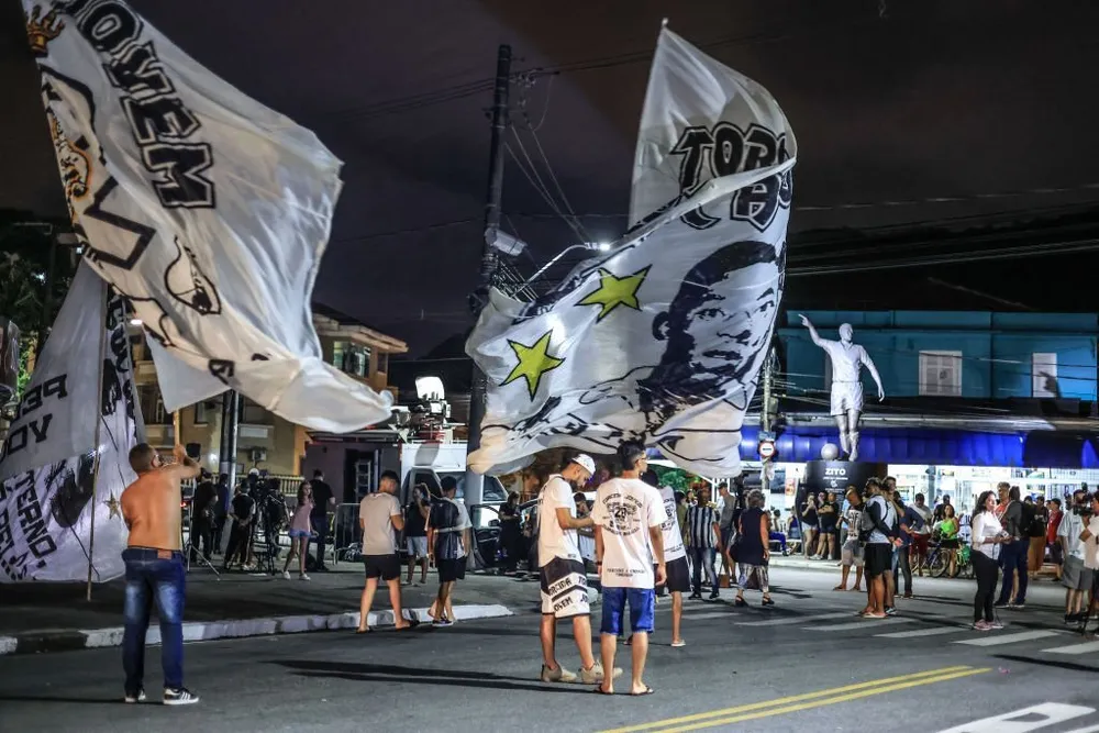 Sân vận động Vila Belmiro là nơi tổ chức tang lễ &quot;Vua bóng đá&quot; Pele. Ảnh: GETTY