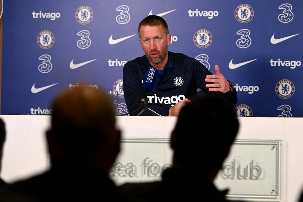 HLV Graham Potter của Chelsea. ẢNH: GETTY HLV Graham Potter của Chelsea. ẢNH: GETTY