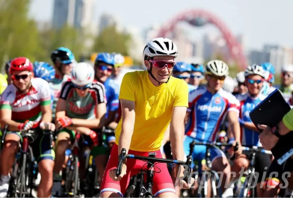 Ngoại binh người Nga Vladislav Duiunov thắng áo vàng chặng giải đấu tại Nga. Ảnh: FBNV