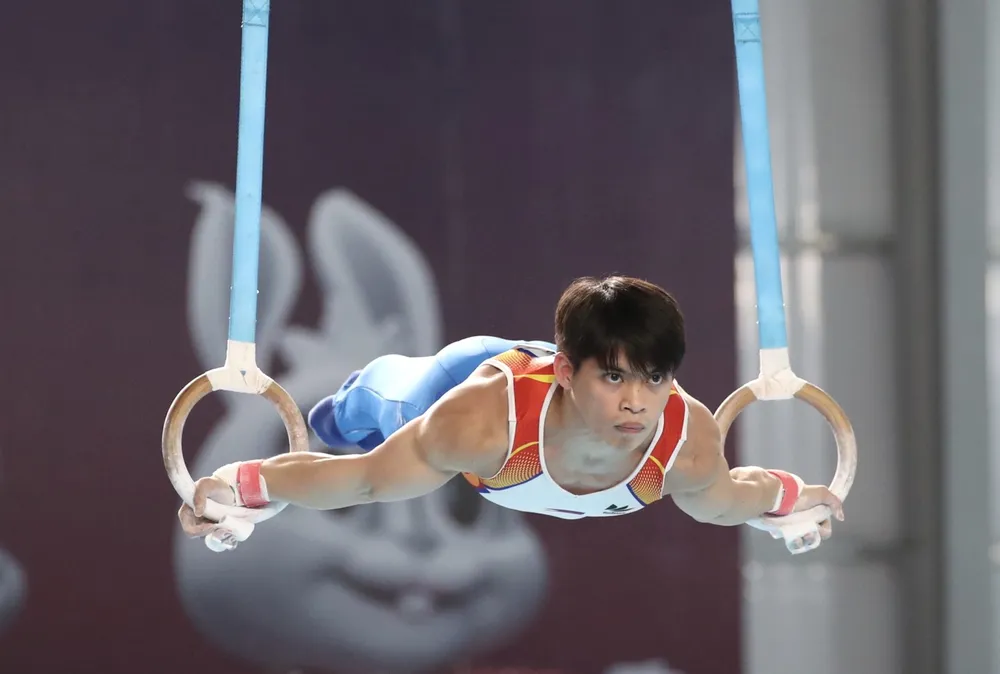 Nhà vô địch thế giới Carlos Yulo. Ảnh: ANH PHƯƠNG