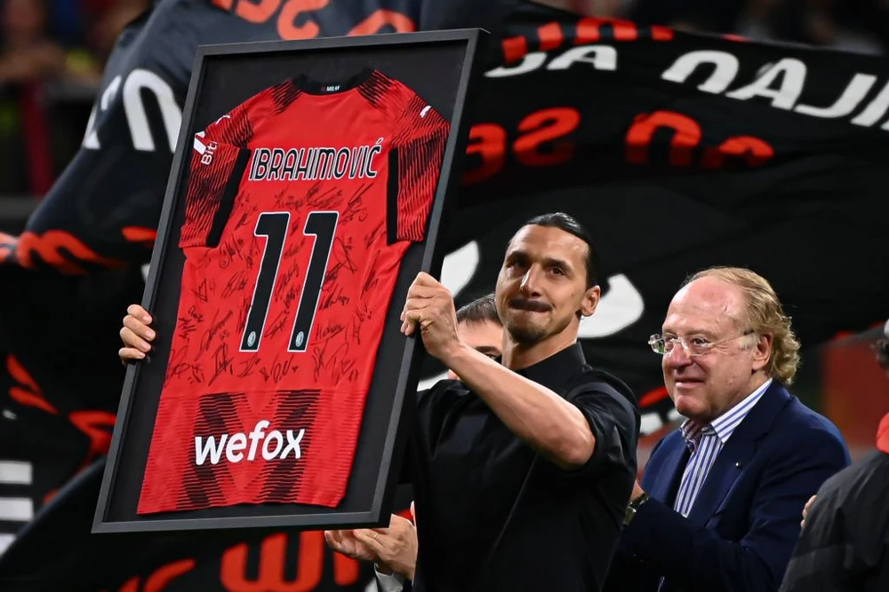 Số áo đấu quen thuộc của Ibrahimovic tại Milan. Ảnh: GETTY Số áo đấu quen thuộc của Ibrahimovic tại Milan. Ảnh: GETTY