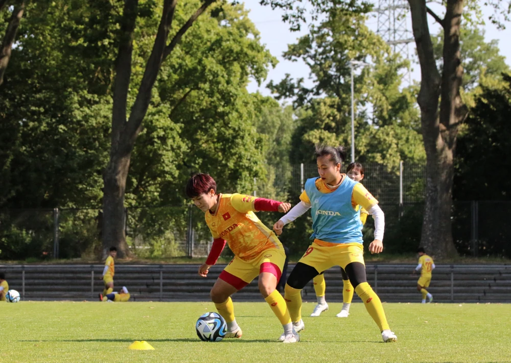 Để chuẩn bị cho World Cup 2023, đội tuyển nữ Việt Nam đi tập huấn tại Đức. Ảnh: VFF