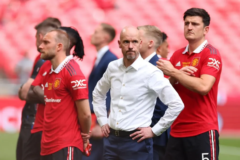 Ten Hag muốn Maguire hoặc khẳng định vị trí hoặc ra đi. Ảnh: GETTY Ten Hag muốn Maguire hoặc khẳng định vị trí hoặc ra đi. Ảnh: GETTY