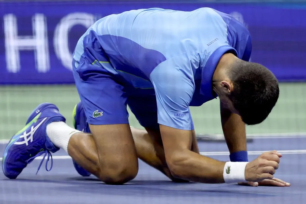 Ở tuổi 36, Djokovic khẳng định tuổi tác chỉ là con số. Ảnh: GETTY