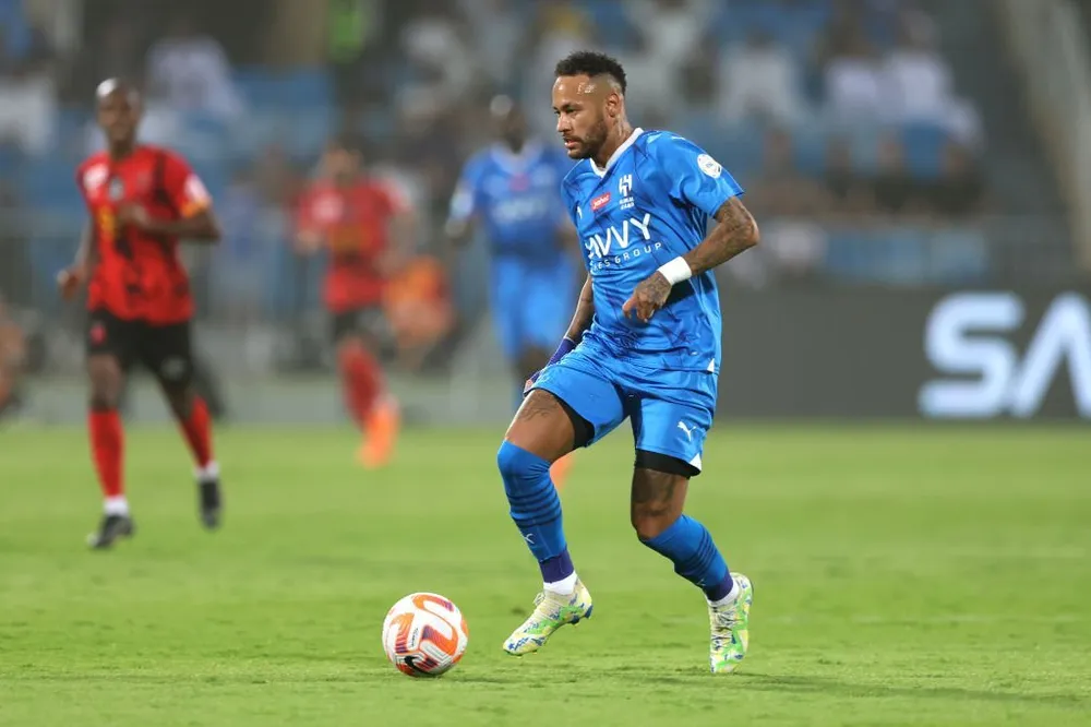 Tiền đạo Brazil Neymar vừa ghi dấu ấn tại Saudi Pro League. Ảnh: GETTY neymar-al-hilal.jpg