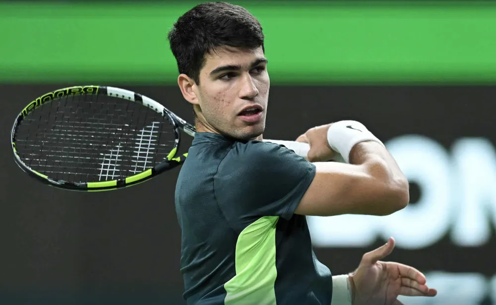 Tay vợt số 2 thế giới Carlos Alcaraz. Ảnh: ATP alcaraz-that-the-trong-cuoc-dua-gianh-ngoi-so-1-voi-djokovic-1.png