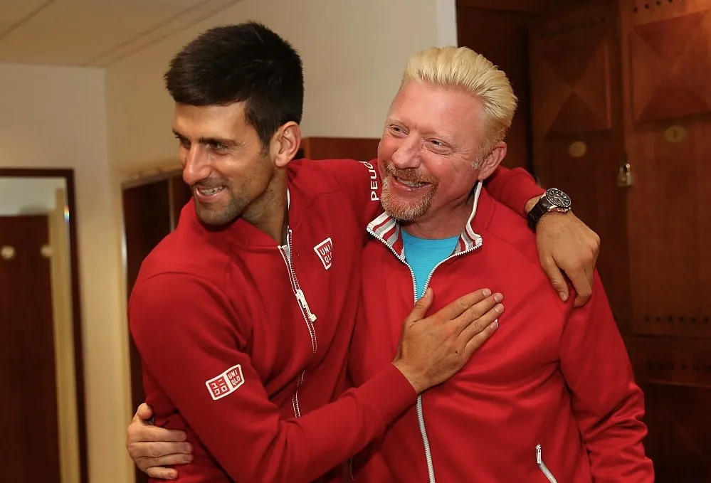 Djokovic và HLV Becker giai đoạn từ năm 2013-2016. Ảnh: GETTY cuu-hlv-cua-djokovic-tro-lai-lang-quan-vot-the-gioi-2.jpeg