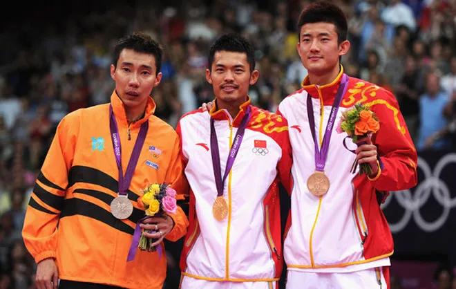 Lee Chong Wei (trái) cùng với hai cựu sao cầu lông thế giới Lin Dan và Chen Long . Ảnh: GETTY Lee Chong Wei cảnh báo cầu lông Malaysia